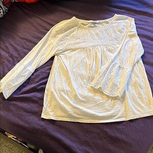 Sonoma White Eyelet Women's Blouse